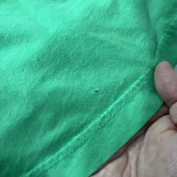 Notre Dame Long Sleeve Shirt Men Medium Green Blue Colorblock Original League - Picture 12 of 14